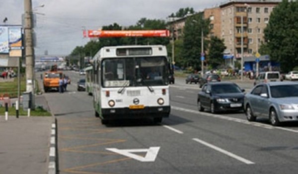 Выделенная полоса для общественного транспорта запущена на Мичуринском проспекте