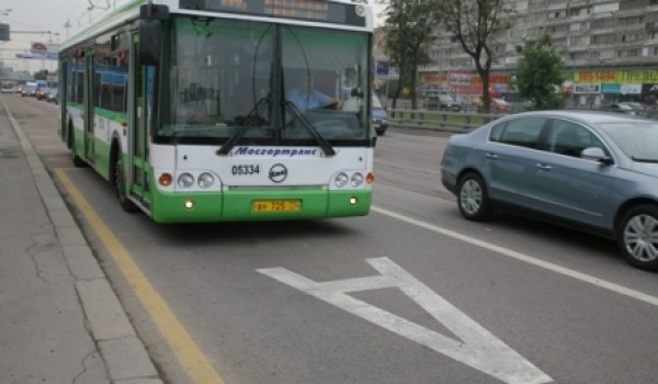 20% выделенных полос движения в Москве используются для общественного транспорта