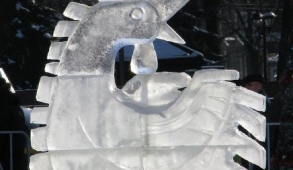 Москвичи смогут посмотреть сказку «Теремок», где все объекты выполнены изо льда