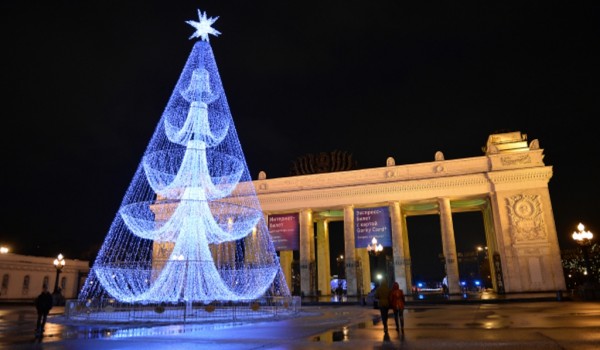 Прыжок в Новый год: в Парке Горького открыли необычную ёлку