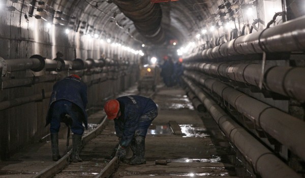 На 80% завершены строительные работы на  будущей станции метро «Деловой центр»
