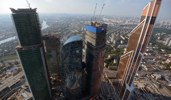 Строительство «Башни Федерация» в деловом центре «Москва-Сити» завершится осенью