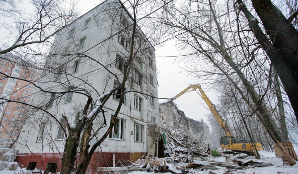 В Обручевском районе ЮЗАО  снесли очередную пятиэтажку