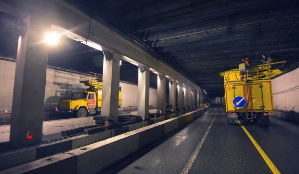 Продолжается строительство автомобильного тоннеля на Калужском шоссе