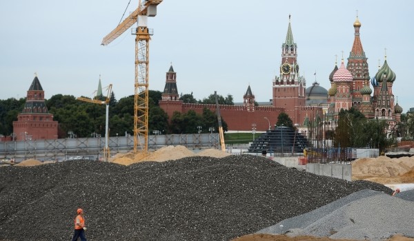 Строители завершили демонтаж гостиницы «Россия» и начали формировать ландшафт парка «Зарядье»