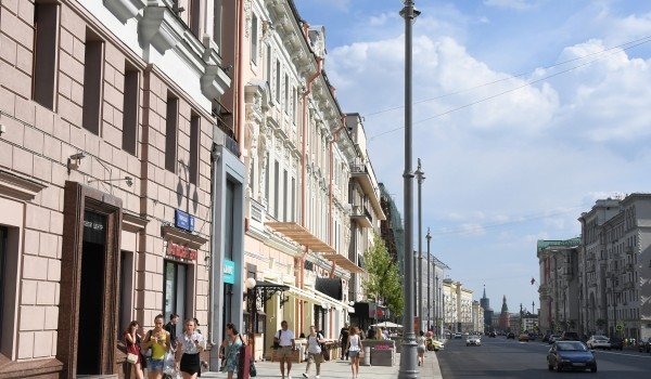 На Тверской завершены работы по нанесению дорожной разметки