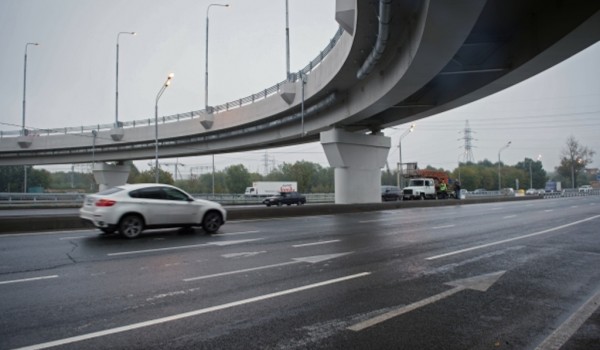 Автомобильное движение по  транспортной развязке в районе 41 километра Ленинградского шоссе откроется в сентябре