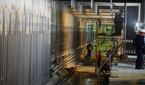 Собянин ознакомился с ходом строительства метро "Ховрино"