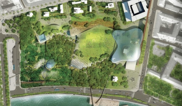 В «Зарядье» началось формирование ландшафтных зон