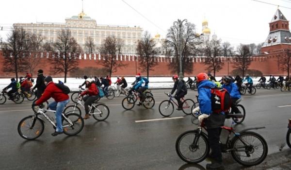 Второй зимний велопарад пройдет в Москве