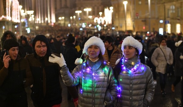Около трех миллионов человек приняли участие в новогодних мероприятия в Москве