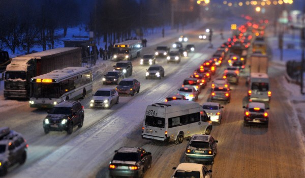 Движение транспорта на ул. Серпуховской вал ограничат с 20 февраля из-за строительных работ