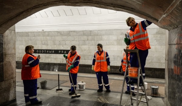 В месячнике по благоустройству столичного метро приняли участие 30 тысяч работников столичной подземки