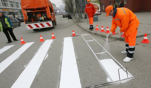 С начала года в Москве построено 18 пешеходных переходов