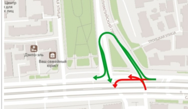 ЦОДД: изменяются развороты с Цветного бульвара на внешнюю сторону Садового кольца 