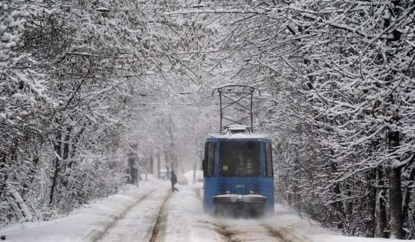 Более 400 км трамвайных путей было очищено от снега в минувшие выходные 