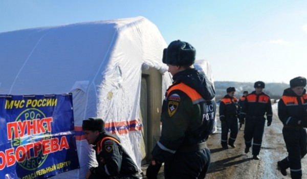 В «Новой» Москве для водителей развернуты пункты обогрева и питания