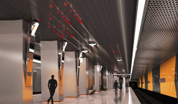 Завершается отделка путевых стен станции метро «Боровское шоссе» 