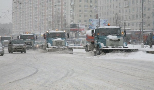 С улиц Москвы после снегопада было вывезено более 330 тысяч кубометров снега