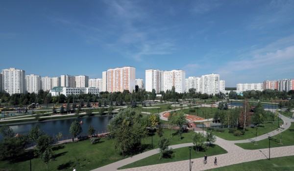 Новые пешеходные мостики появились в парке в пойме реки Битца