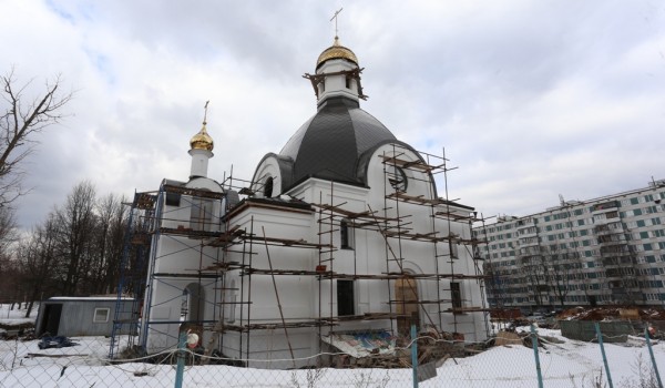 На юге столицы ведется строительство храма в честь святителя Киприана, митрополита Киевского и всея Руси