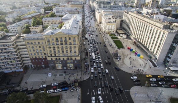В центре Москвы изменена схема движения автотранспорта