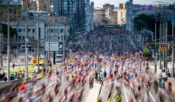 Средняя скорость движения участников Московского велофестиваля составила 20 км/ч