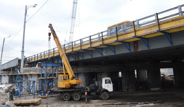 Завершено бетонирование путепровода для транспортного обслуживания ТПУ «Саларьево»
