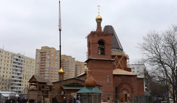 Храм преподобного Серафима Саровского в Дегунине планируется сдать в эксплуатацию в сентябре 2020 года