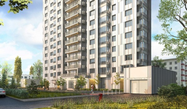 Дом по реновации на Малой Тульской улице облицуют металлическими панелями цвета «шампань»