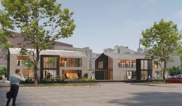 На Ленинградском проспекте реконструируют два офисных зданий