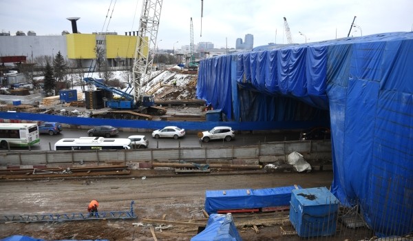 Завершено бетонирование основных конструкций эстакады на пересечении МКАД с Волоколамским шоссе