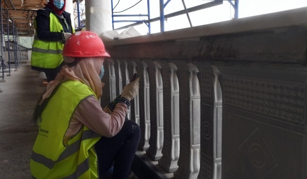 В начале 2021 года планируется завершить реставрацию исторической ограды Воспитательного дома в центре Москвы