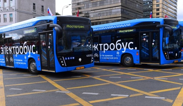 Электробусы запустили на маршруте №38 от Рижского вокзала до станции метро «Китай-город»