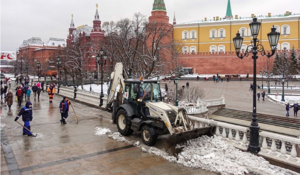 Уборка снега в Москве