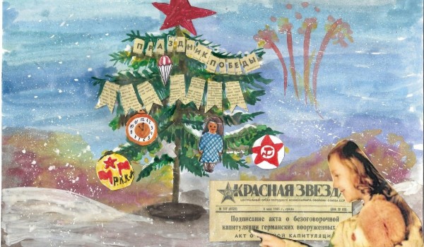 Рисунок юной москвички станет новогодней открыткой