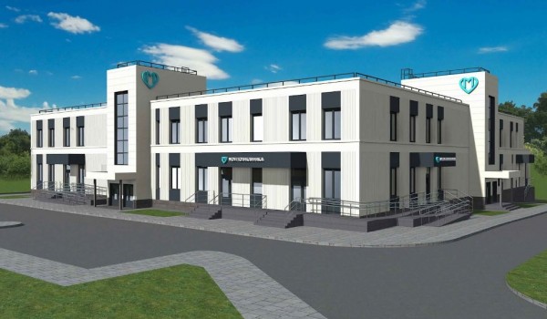 Поликлинику в поселке Марушкино украсят «ребристые» панели