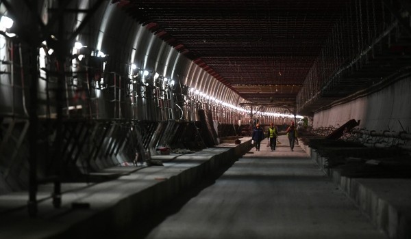 Монолитные конструкции станции «Мичуринский проспект» БКЛ готовы более чем на 80%