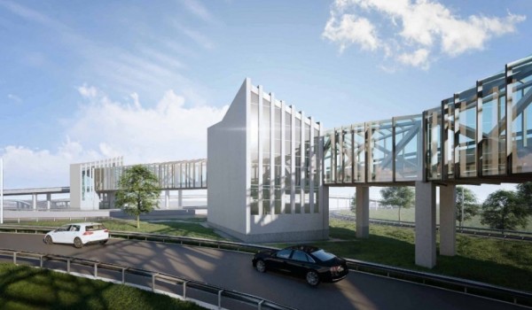 Полукруглый переход построят вдоль съезда с Новоегорьевского шоссе