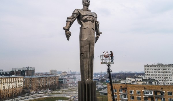 Наталья Сергунина: памятник Юрию Гагарину на Ле​нинском проспекте отреставрируют