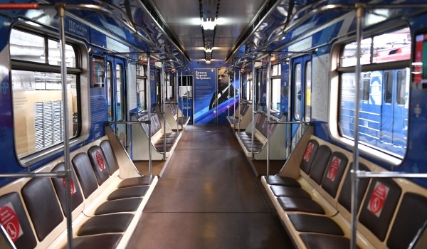 Посвященный нацпроектам поезд запустили на Арбатско-Покровской линии метро