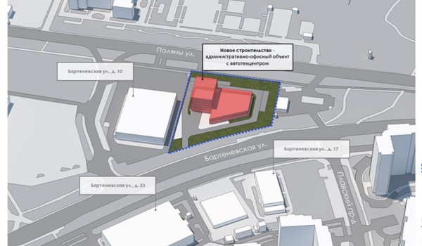Строительство административно-офисного объекта в Южном Бутово вынесено на общественное обсуждение