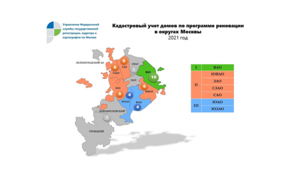 С начала года число поставленных на кадастровый учет домов по реновации в Москве превысило двухлетний показатель