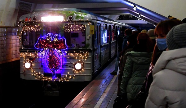 Новогодний тематический поезд «Еж3» запустили на Таганско-Краснопресненской линии метро