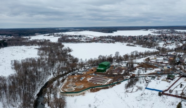 Реконструкция очистных сооружений в поселении Кленовском выполнена на 75%