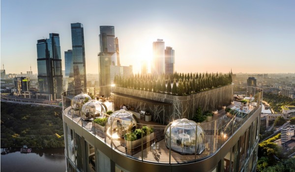 На крышах пяти столичных небоскребов появятся смотровые площадки в стиле эко-футуризма