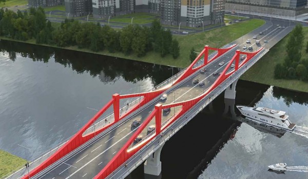 Яркий акцент: мост на улице Мясищева окрасят в красный цвет