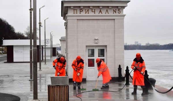 Московские причалы подготовили к зимнему сезону