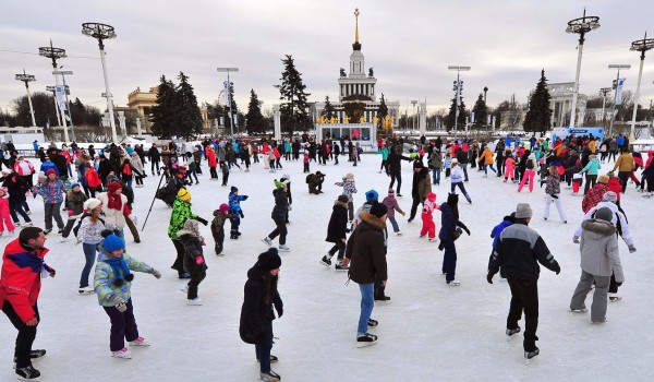 Сергунина: В парках Москвы открылся 21 каток с искусственным льдом