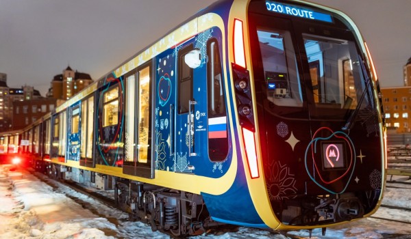 Около 1 млн пассажиров прокатились на новогодних поездах метро в Москве